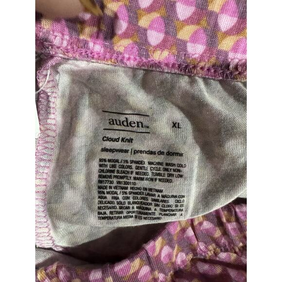 Auden Women's Size XL Cloud Knit Pajama Set 2pc Super Soft Rose Pink Shorts Tank - Picture 9 of 9